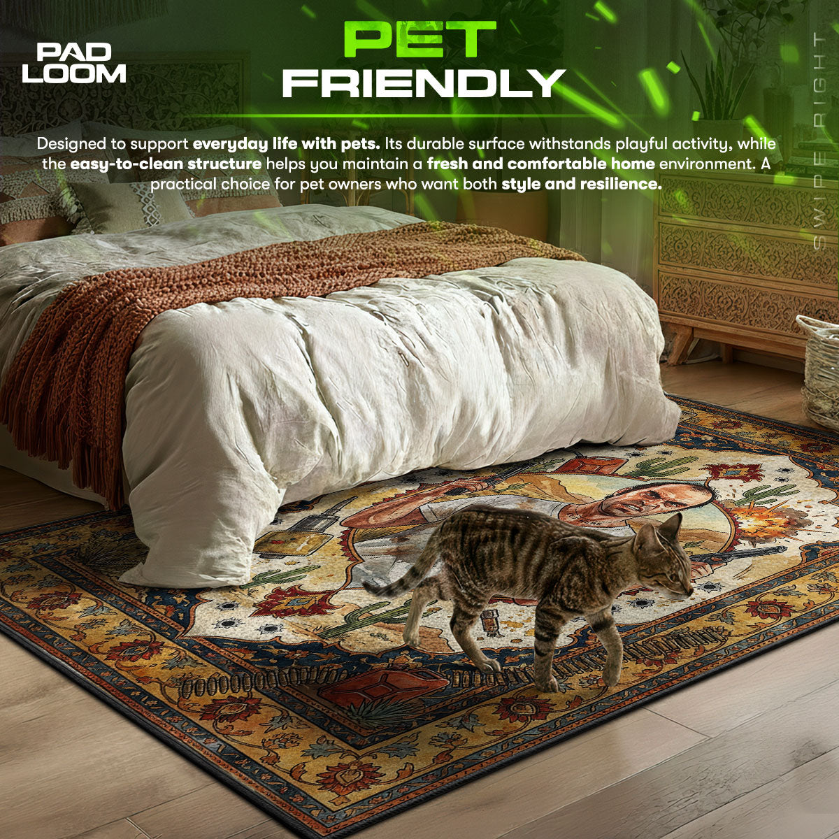 Trevor Philips Desert Chaos Rug - GTA V Chair Mat