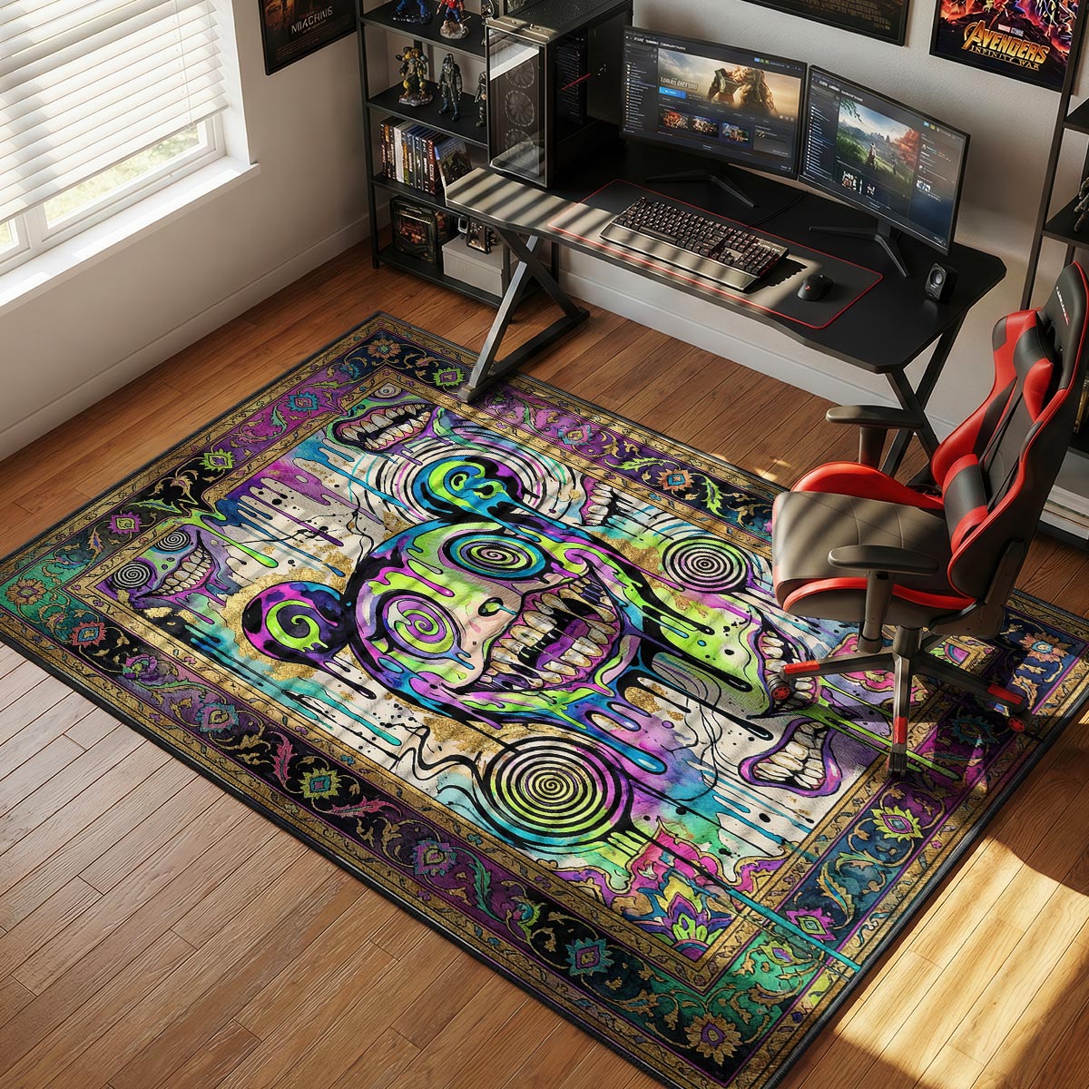 Trippy Melting DOB Hypebeast Floor rug — main product view