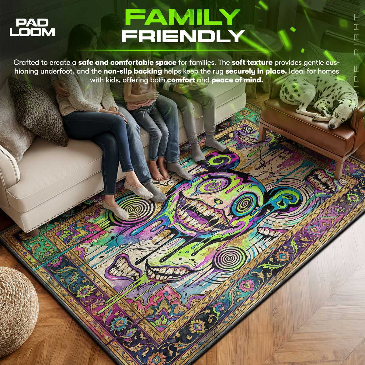 Trippy Melting DOB Rug - Hypebeast Floor Mat – Padloom
