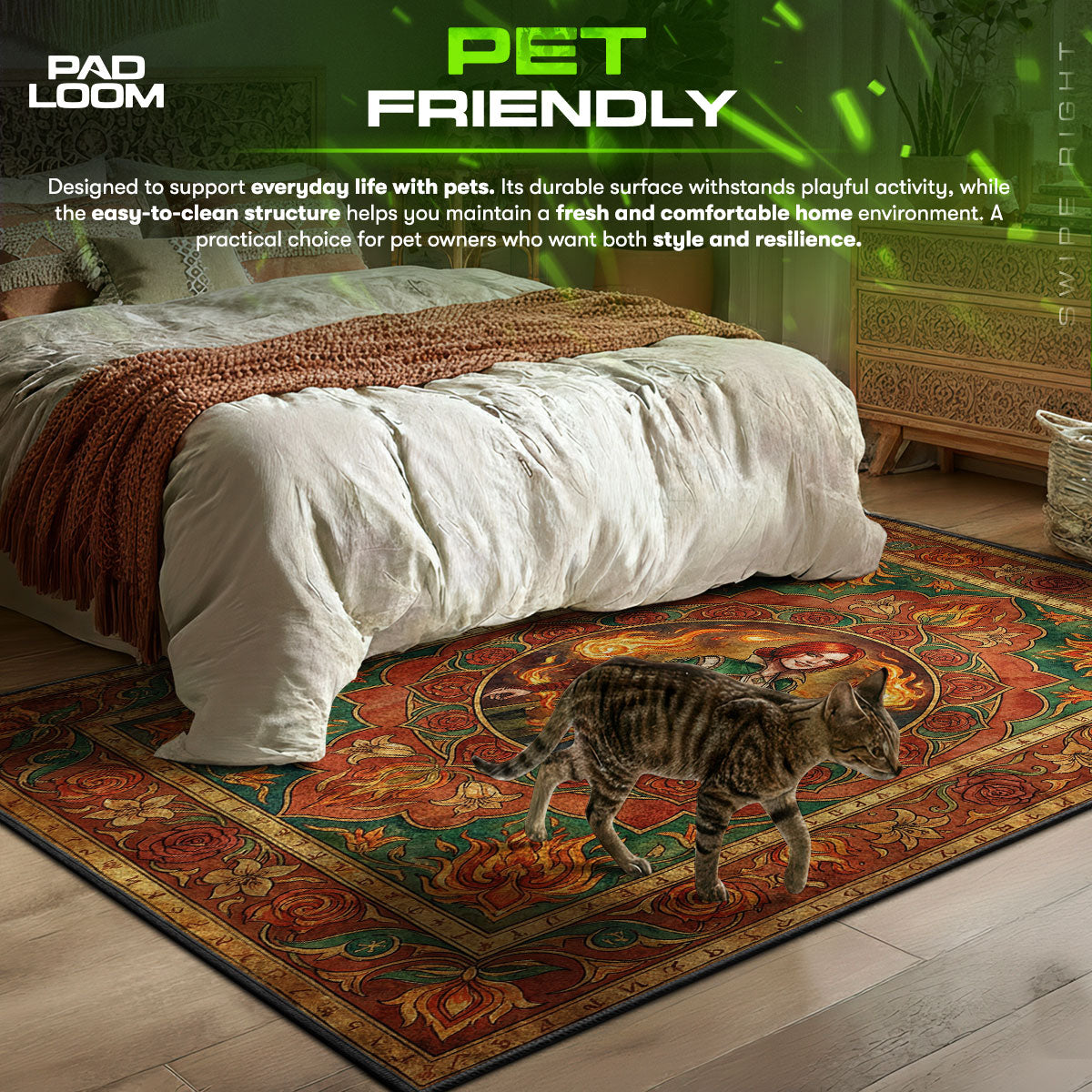 Triss Merigold Eternal Fire Rug - The Witcher 3 Chair Mat