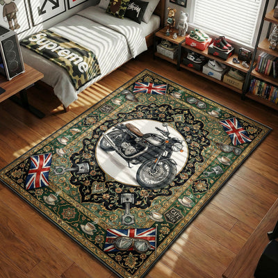 Triumph Bonneville Cafe Racer Rug - Biker Floor Mat