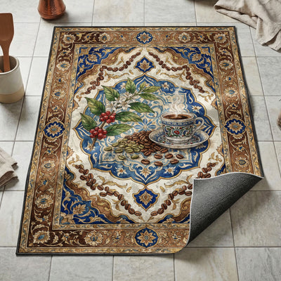 Turkish Coffee Rug — Heritage Kitchen Floor Mat