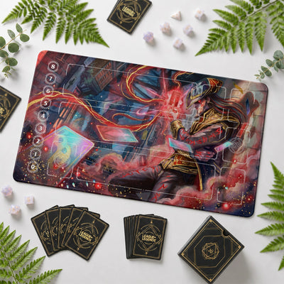 Twisted Fate Crimson Playmat - Riftbound Mat