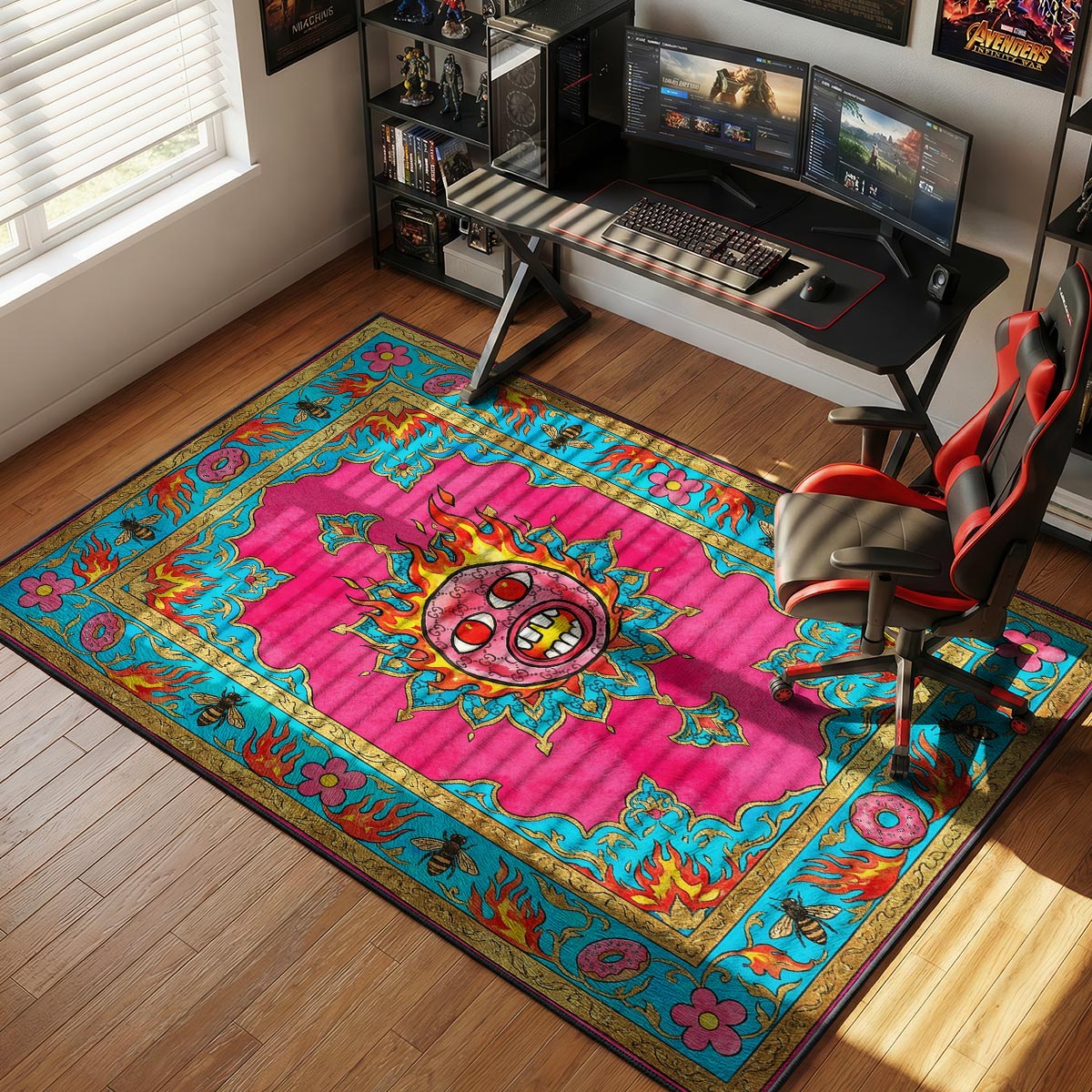 Gucci Cherry Bomb Golf Wang Hypebeast Floor rug — main product view