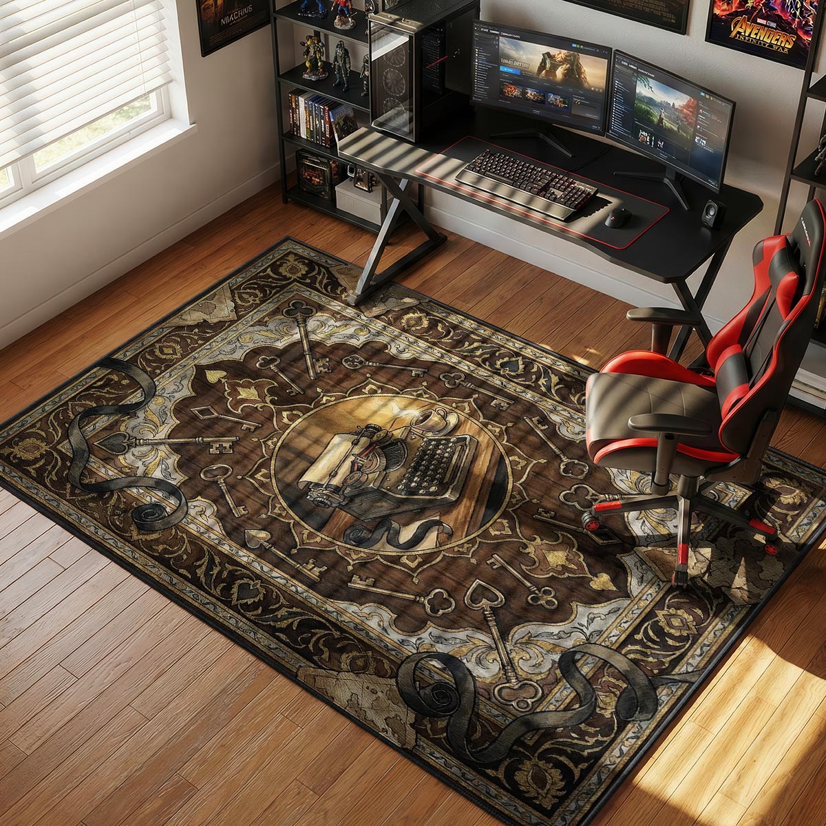 Typewriter Save Room Rug - Resident Evil Chair Mat
