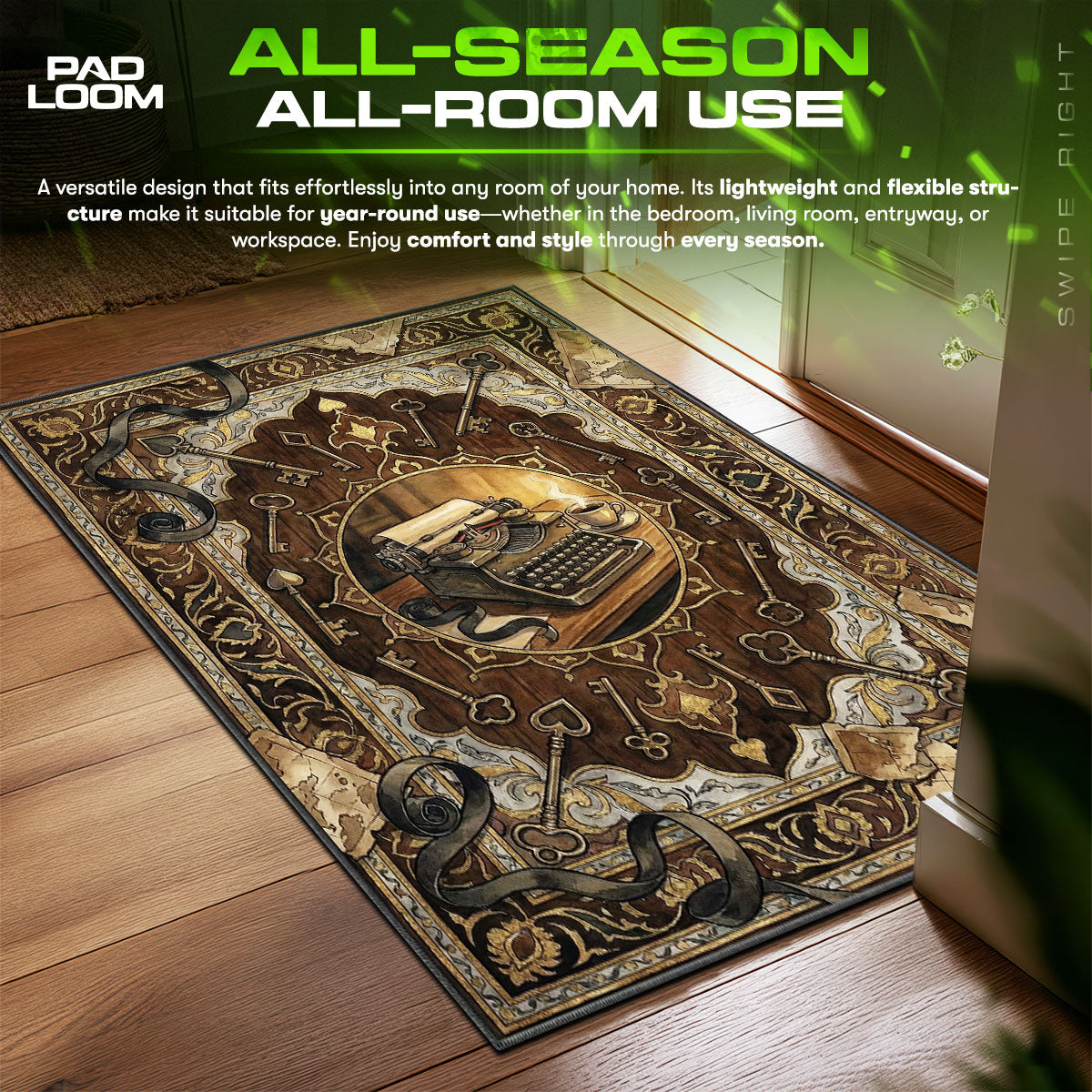 Typewriter Save Room Rug - Resident Evil Chair Mat