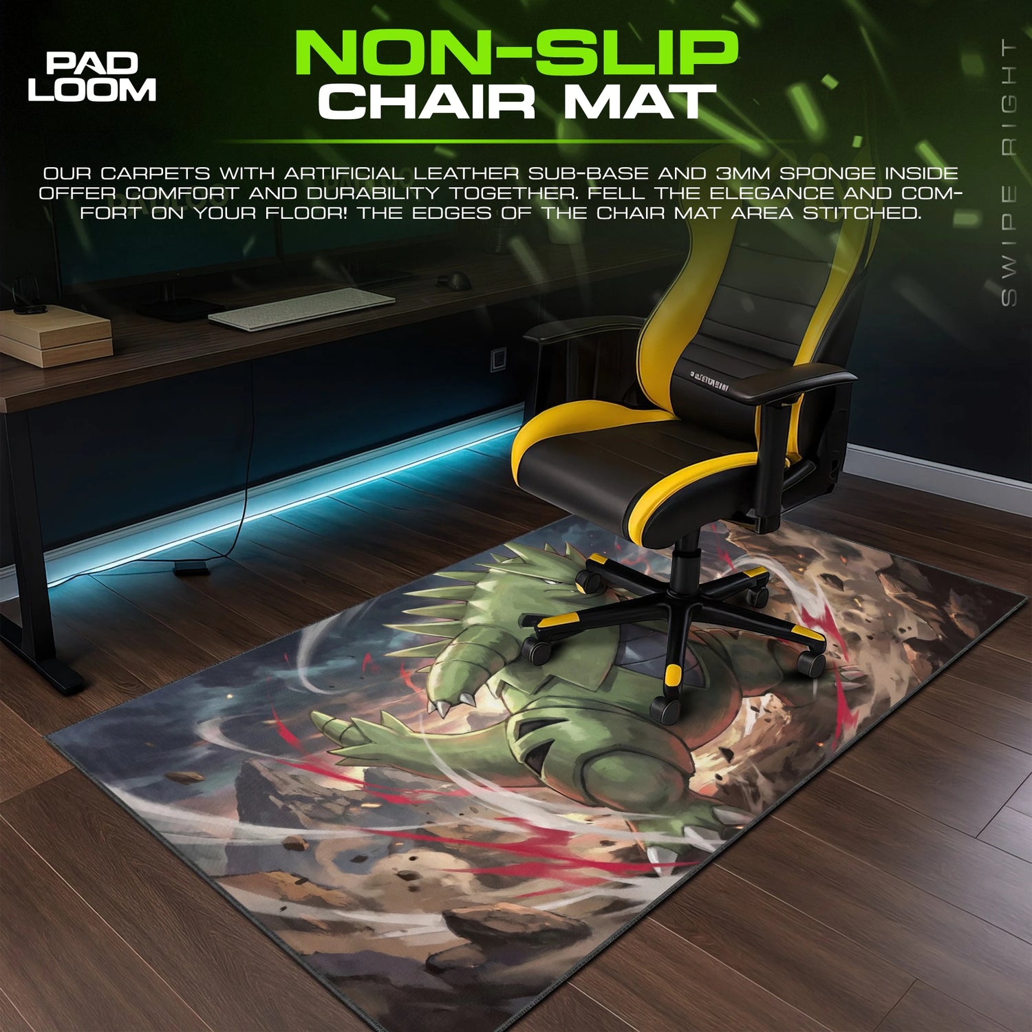 Tyranitar Sandstorm Rampage Mouse Pad - Pokémon Mat