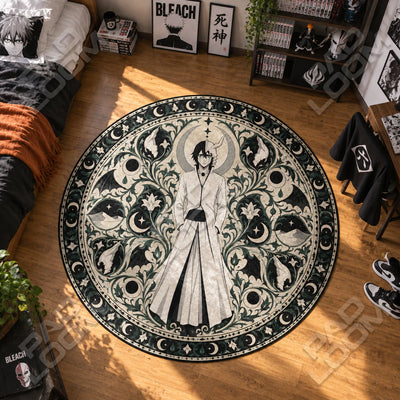 Ulquiorra Crescent Round Rug - Bleach Chair Mat