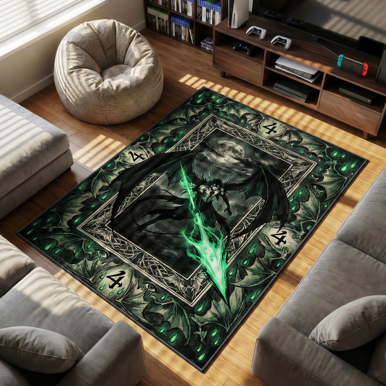 Ulquiorra Segunda Etapa Tarot Rug - Bleach Chair Mat