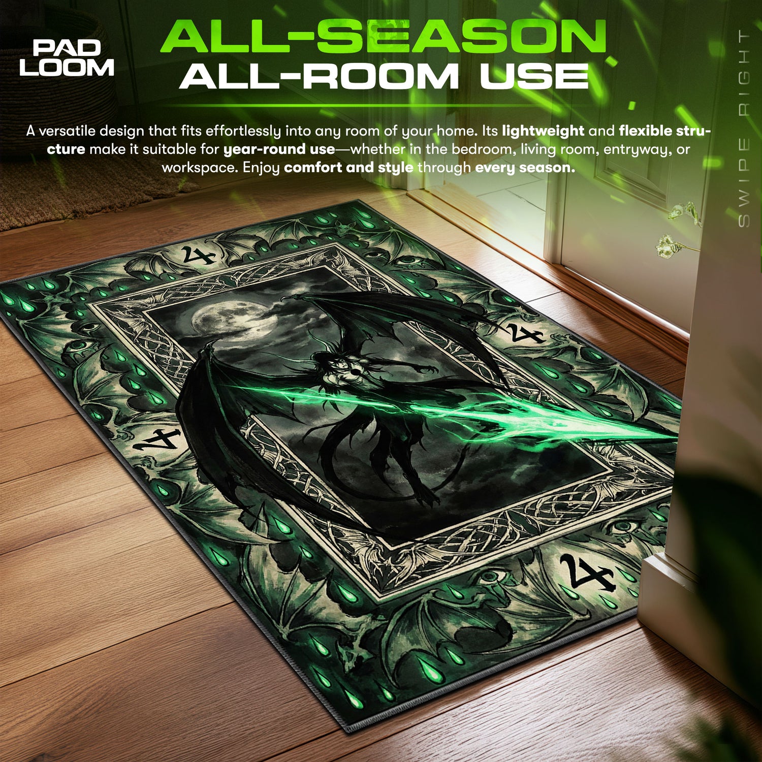 Ulquiorra Segunda Etapa Tarot Rug - Bleach Chair Mat