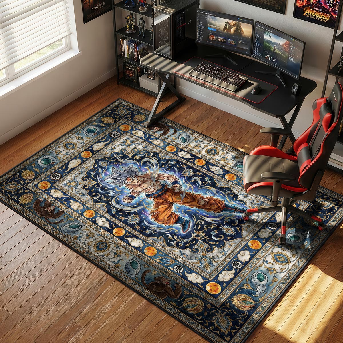 Ultra Instinct Goku Dragon Ball Super Chair rug — main product view
