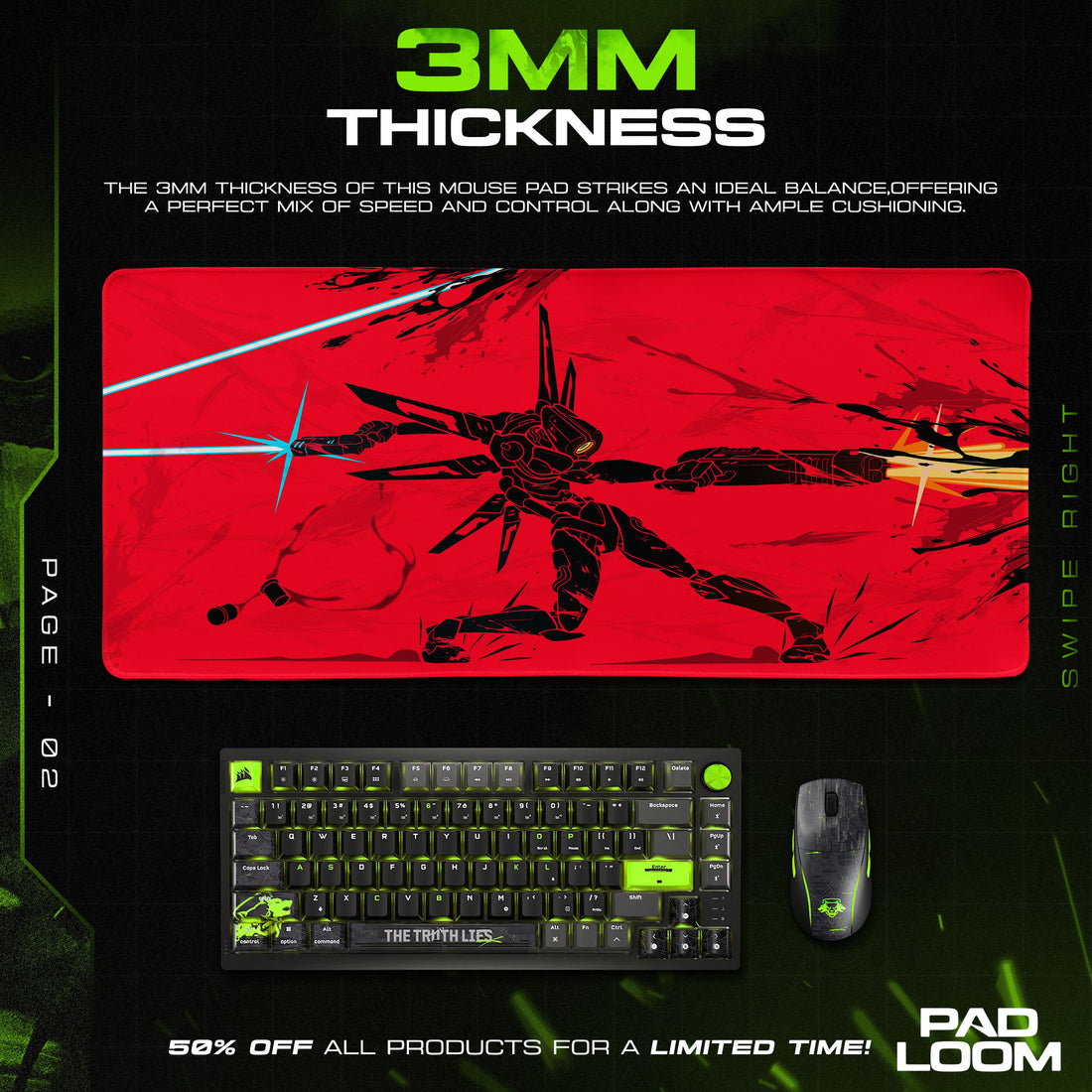 Ultrakill Cyber ​​Demon Mauspad, Gamer Schreibtischmatte