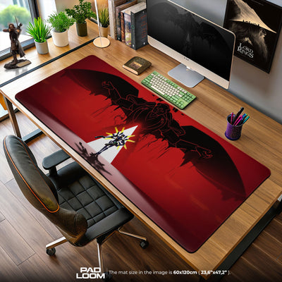 Ultrakill Mouse Pad, Blood Red Angel Gaming Desk Mat