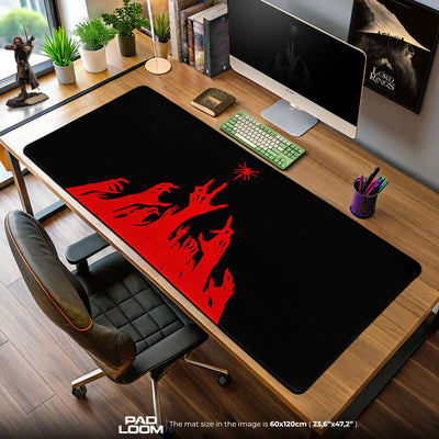 Ultrakill Mouse Pad, Red Hands Gaming Desk Mat