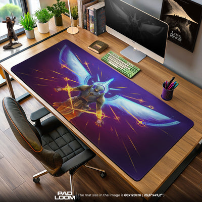 Ultrakill Mouse Pad, Winged Angel Gaming Desk Mat