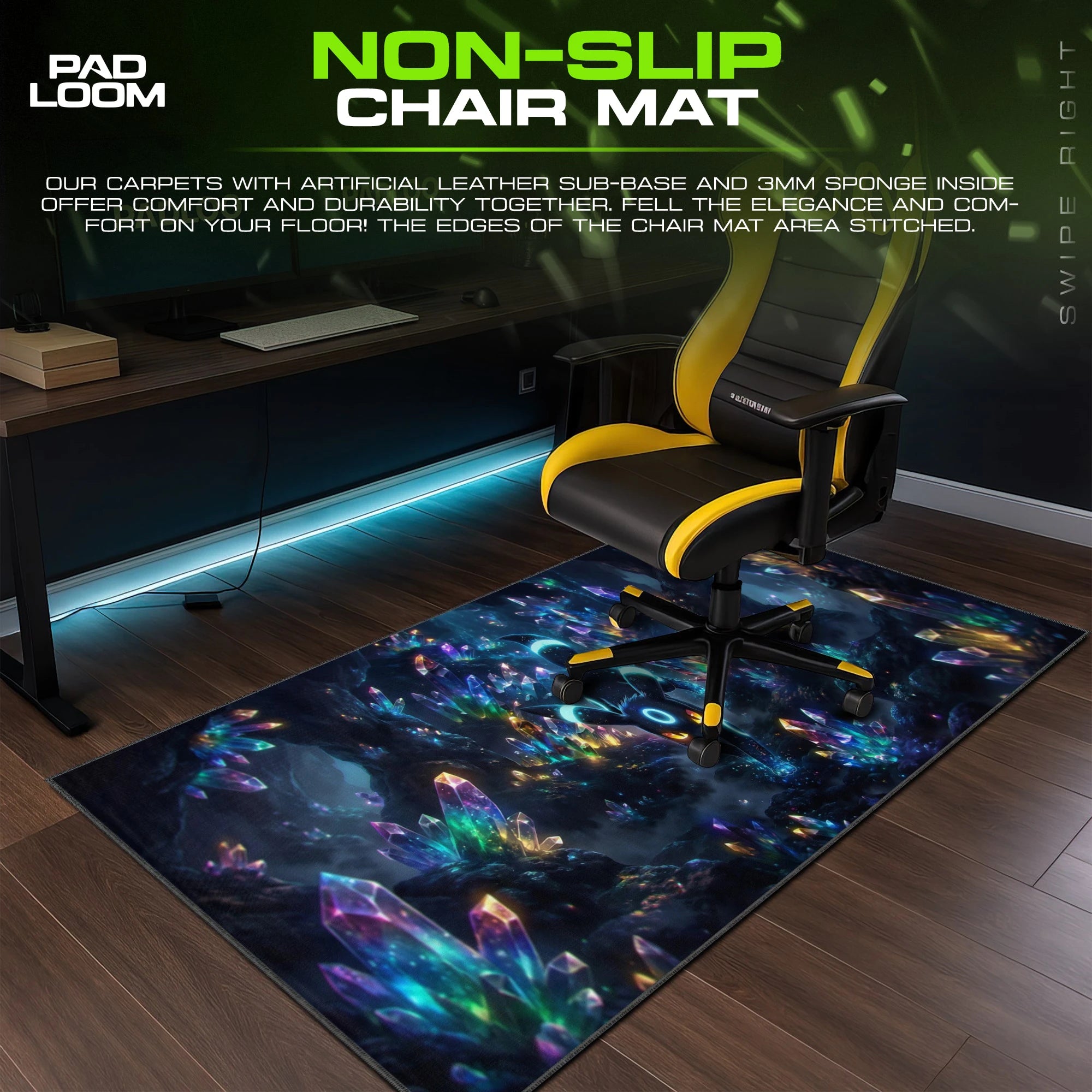 Umbreon Crystal Cavern Mouse Pad - Pokemon Desk Mat