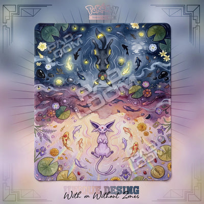 Umbreon Espeon Playmat - 2 Player Pokemon TCG Mat