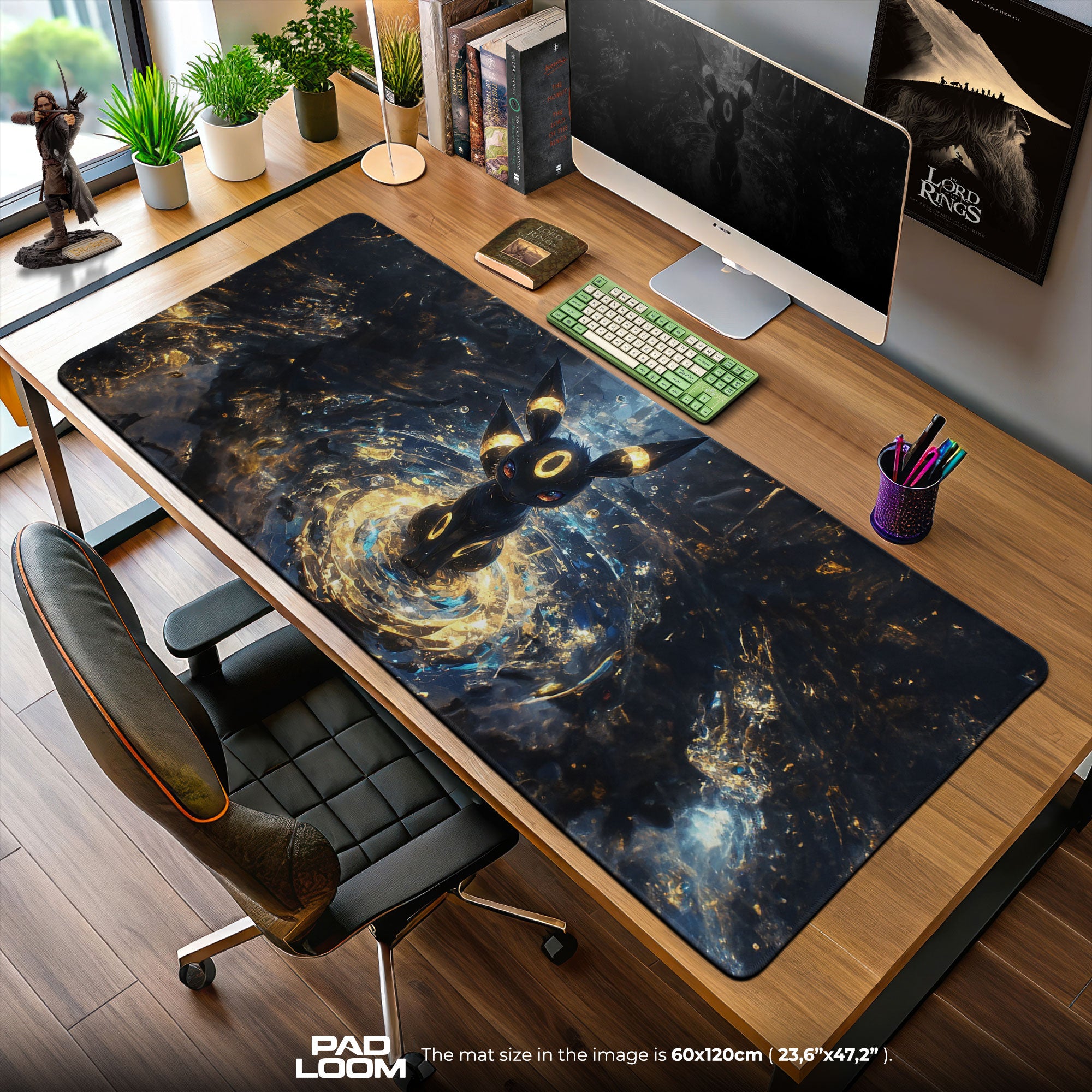 Umbreon Midnight Pool Mouse Pad, Pokémon Gaming Desk Mat