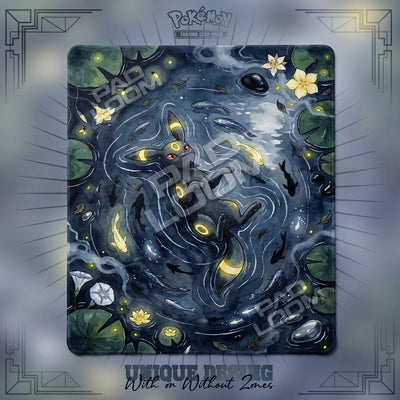 Umbreon Moonlit Playmat - 2 Player Pokemon TCG Mat