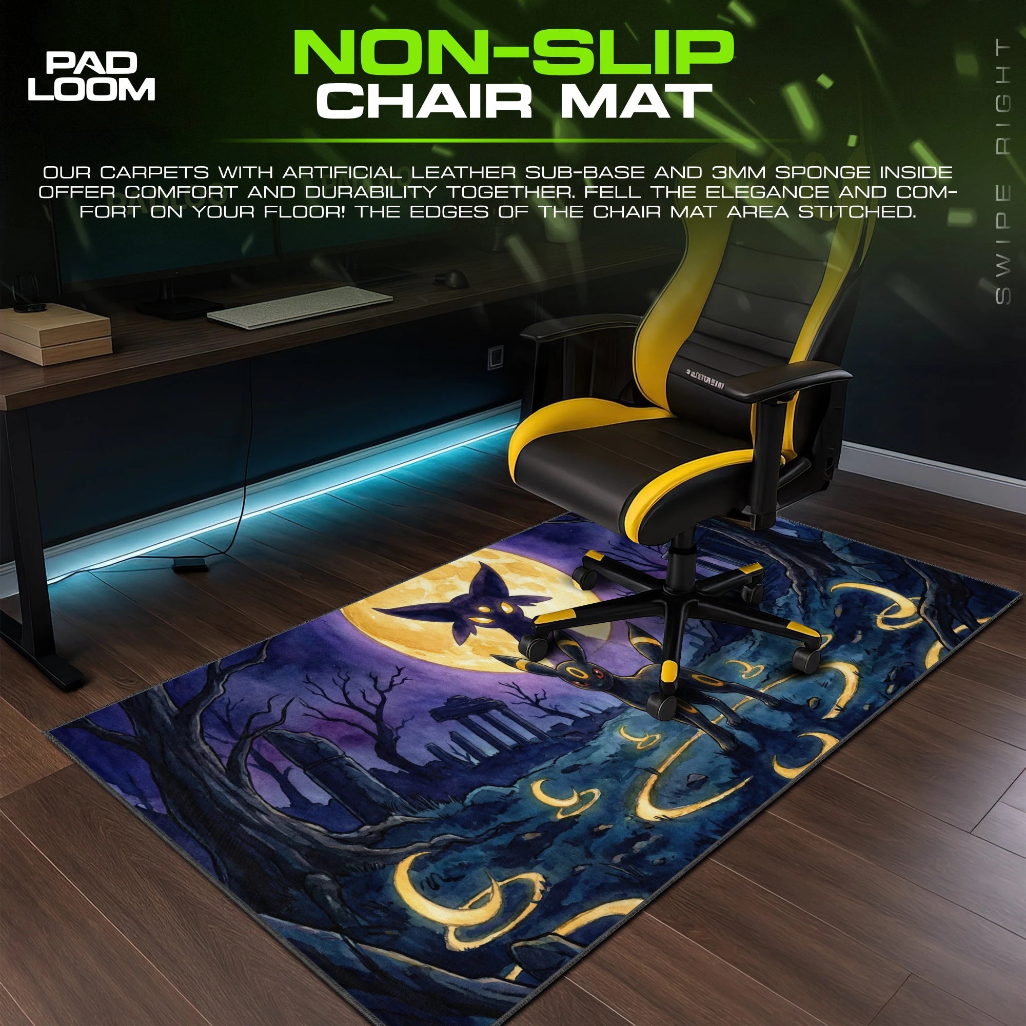 Umbreon Moonlit Ruins Mouse Pad - Pokemon Desk Mat