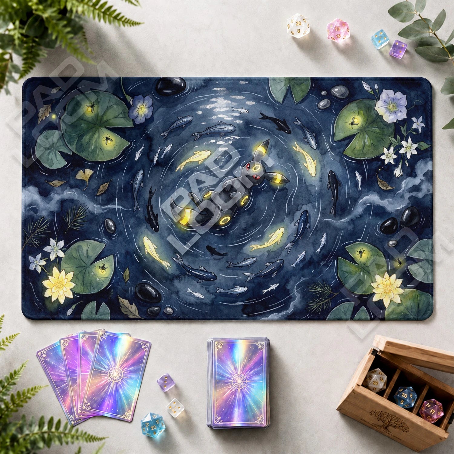 Umbreon Pond Playmat - Pokemon TCG Mat - view 2