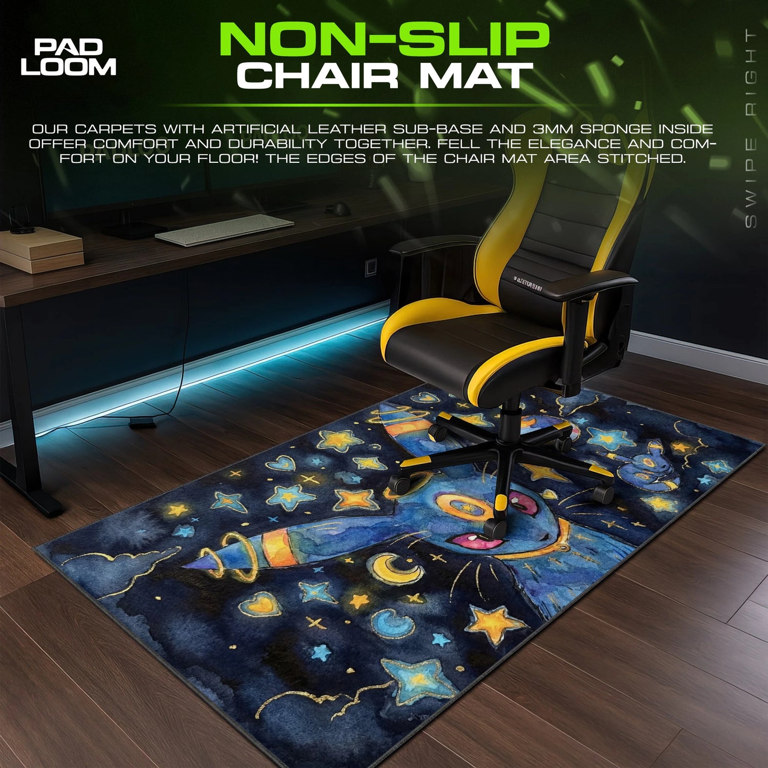 Umbreon Starry Night Mouse Pad - Pokemon Desk Mat