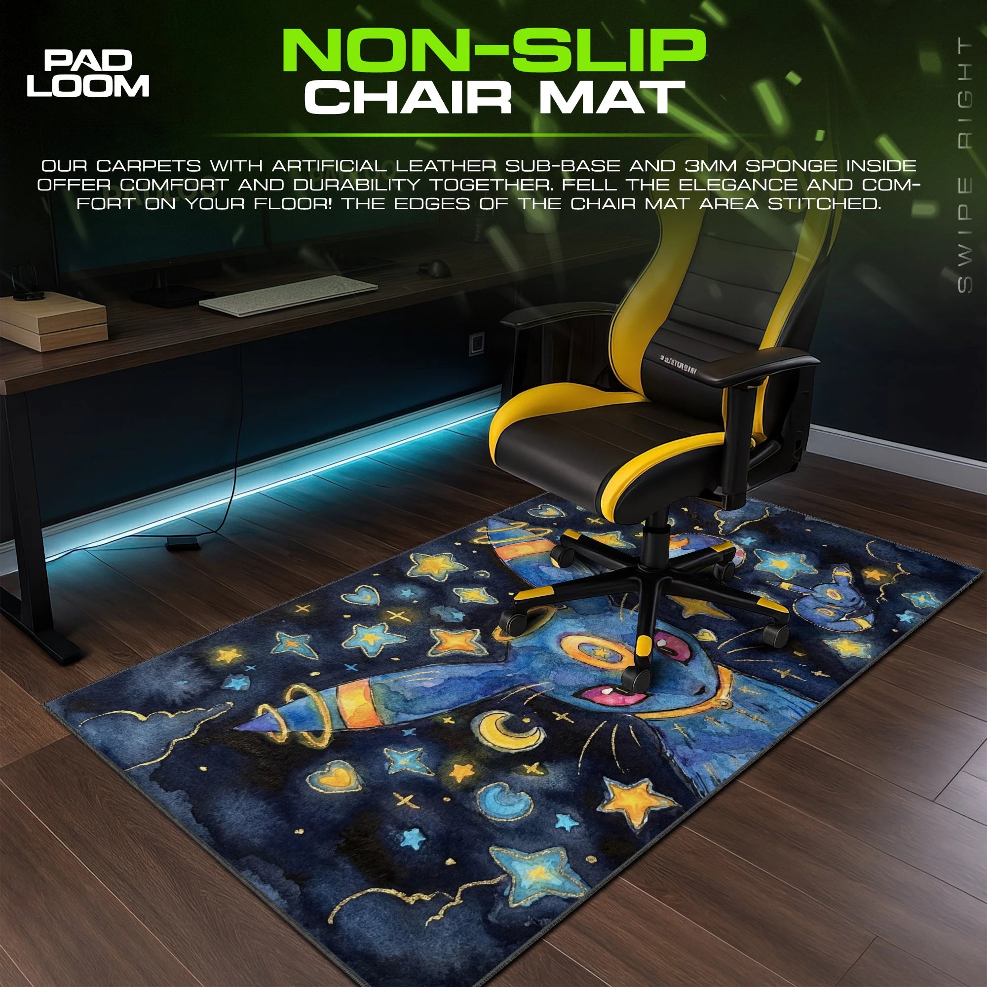 Umbreon Starry Night Mouse Pad - Pokemon Desk Mat