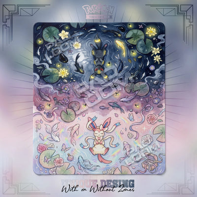 Umbreon Sylveon Playmat - 2 Player Pokemon TCG Mat
