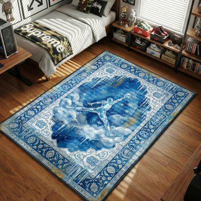 UNC Ice Jumpman Rug - Sneakerhead Floor Mat