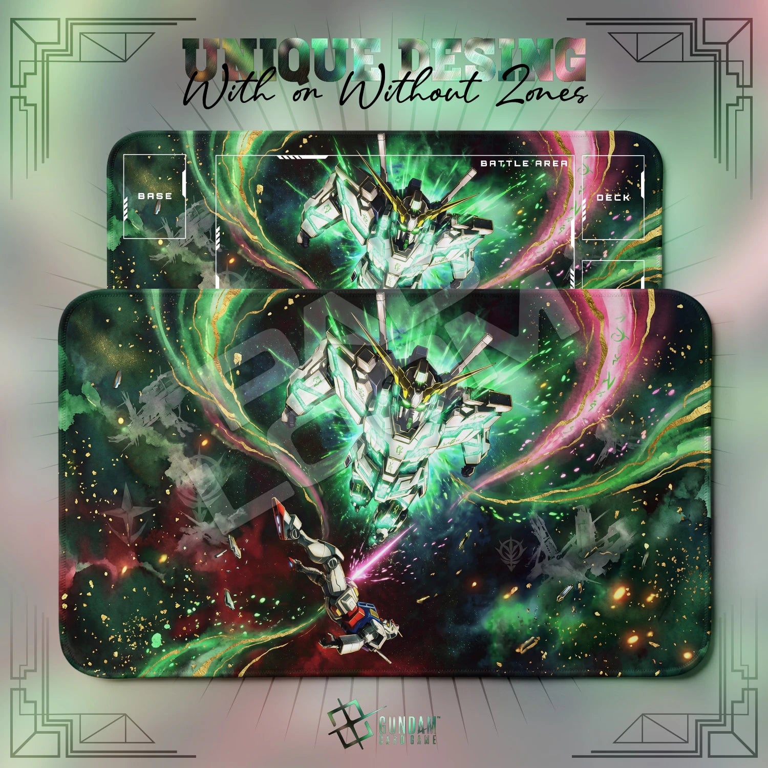 Unicorn Awakened Playmat - Gundam TCG Card Game Mat