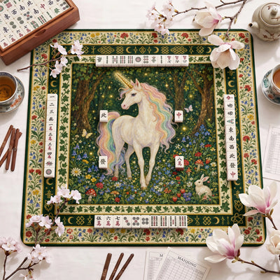 Einhorn Wald Mahjong-Matte - Mah-Jongg Matte