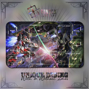 Unicorn vs Kshatriya Playmat - Gundam TCG Mat