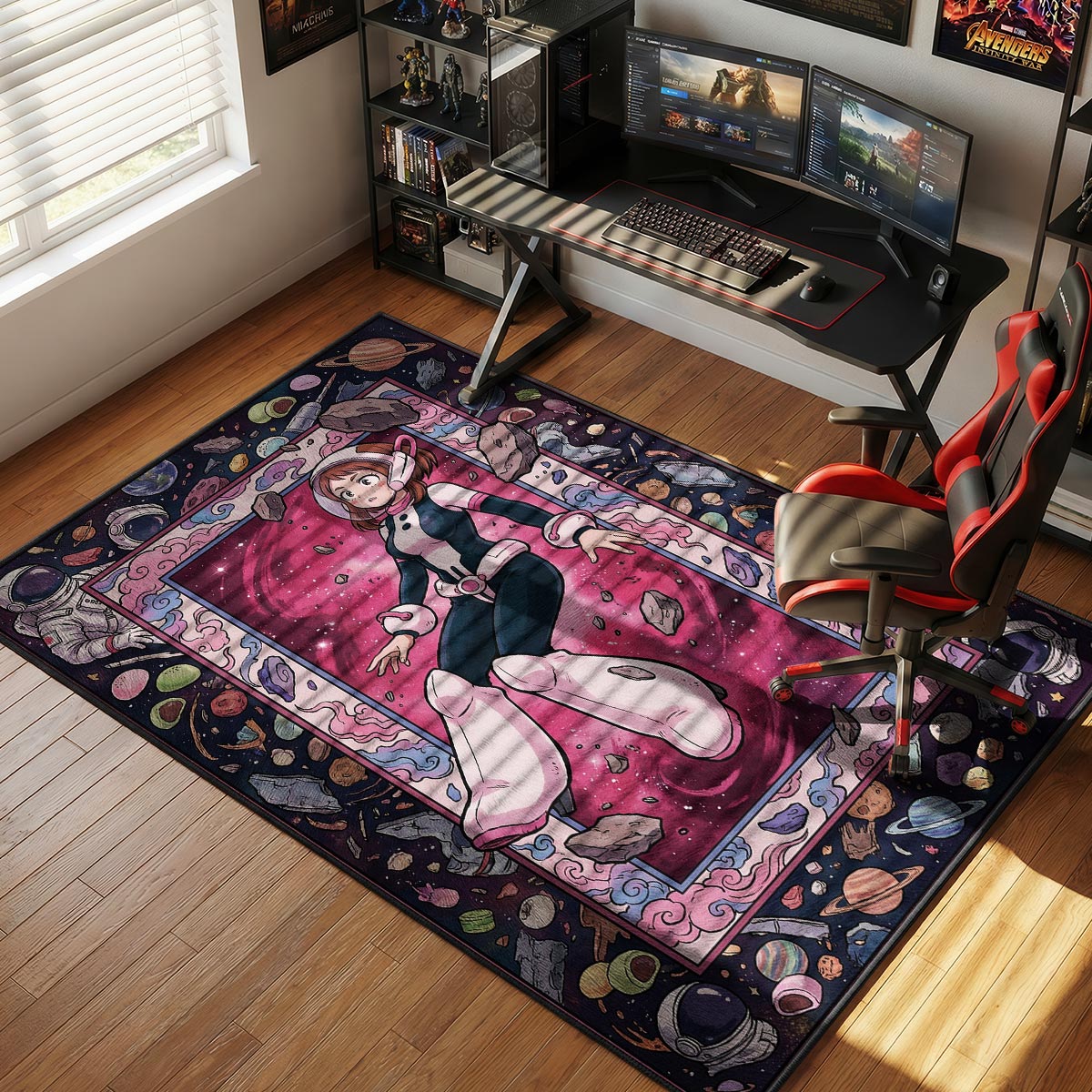 Uravity Zero Gravity My Hero Academia Chair rug — main product view