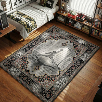 Urban Street Cement Jump Rug - Sneakerhead Floor Mat