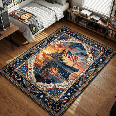 USS Missouri Liberty Rug - World of Warships Chair Mat
