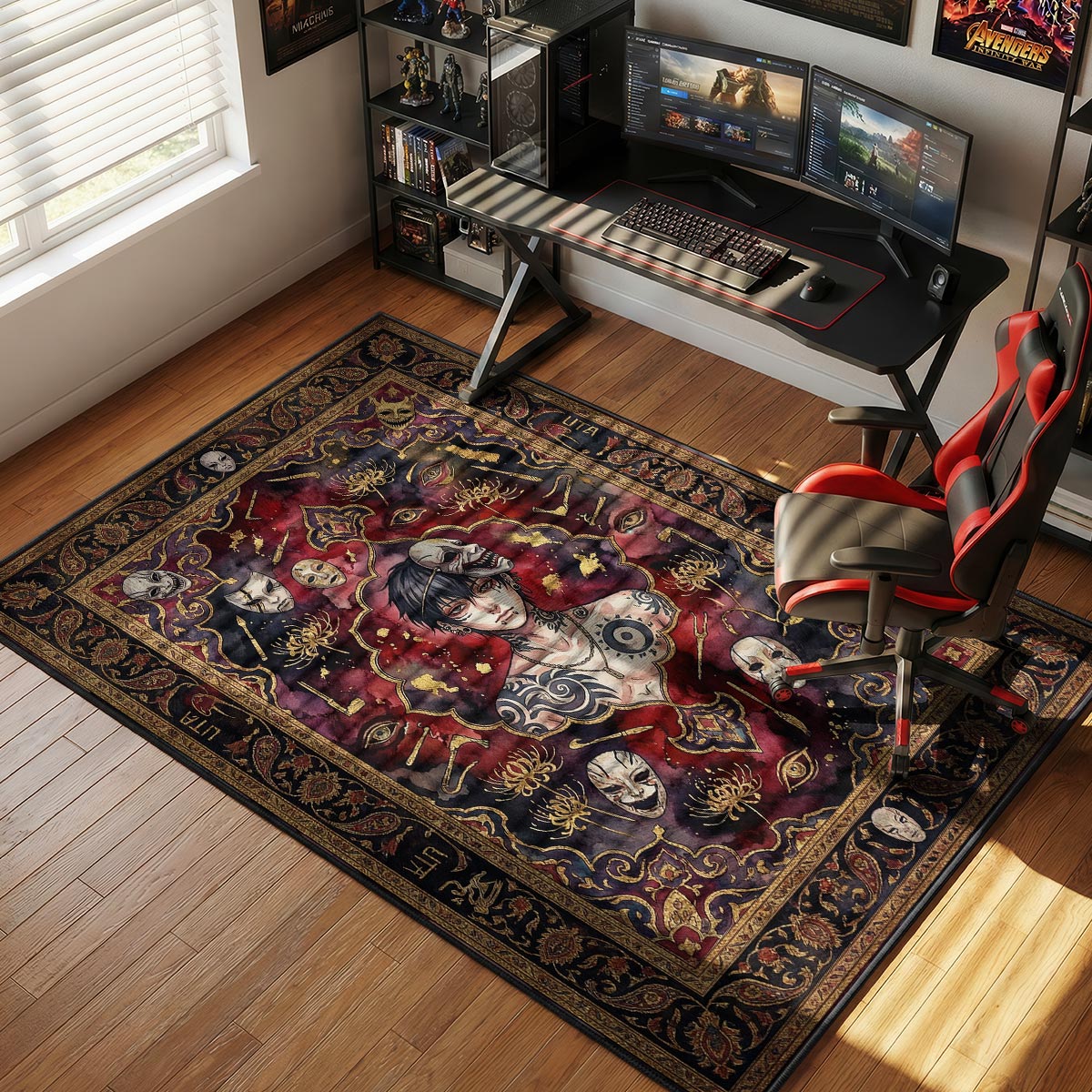 Uta Mask Maker Rug - Tokyo Ghoul Chair Mat