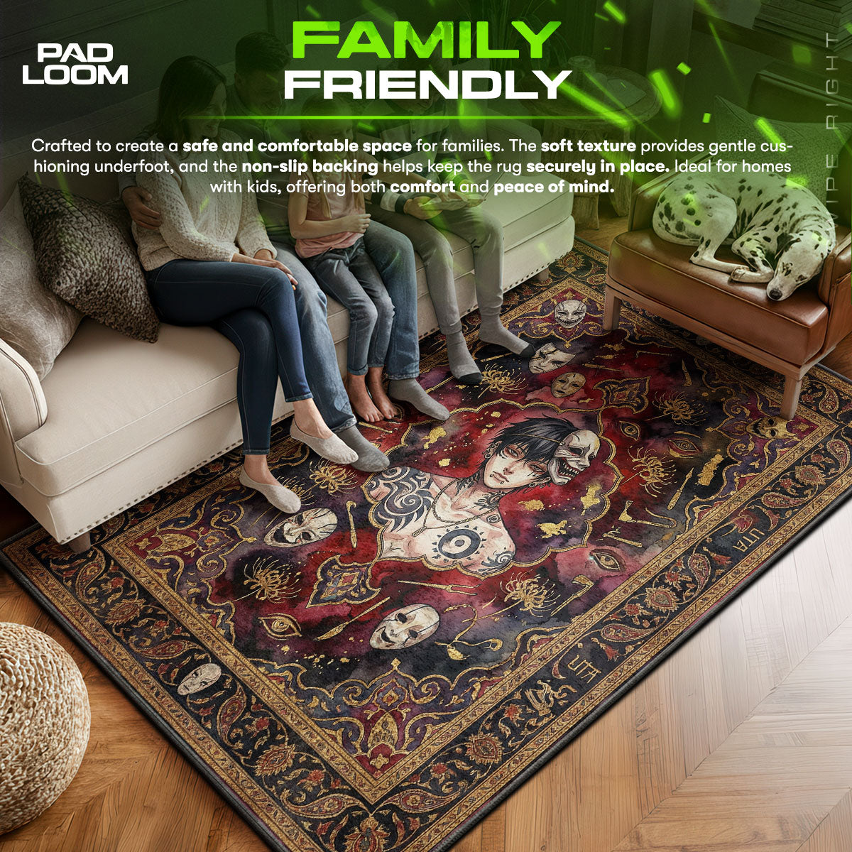 Uta Mask Maker Rug - Tokyo Ghoul Chair Mat