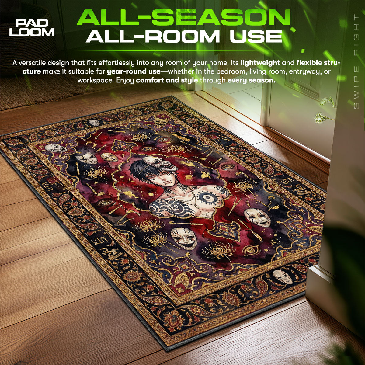 Uta Mask Maker Rug - Tokyo Ghoul Chair Mat