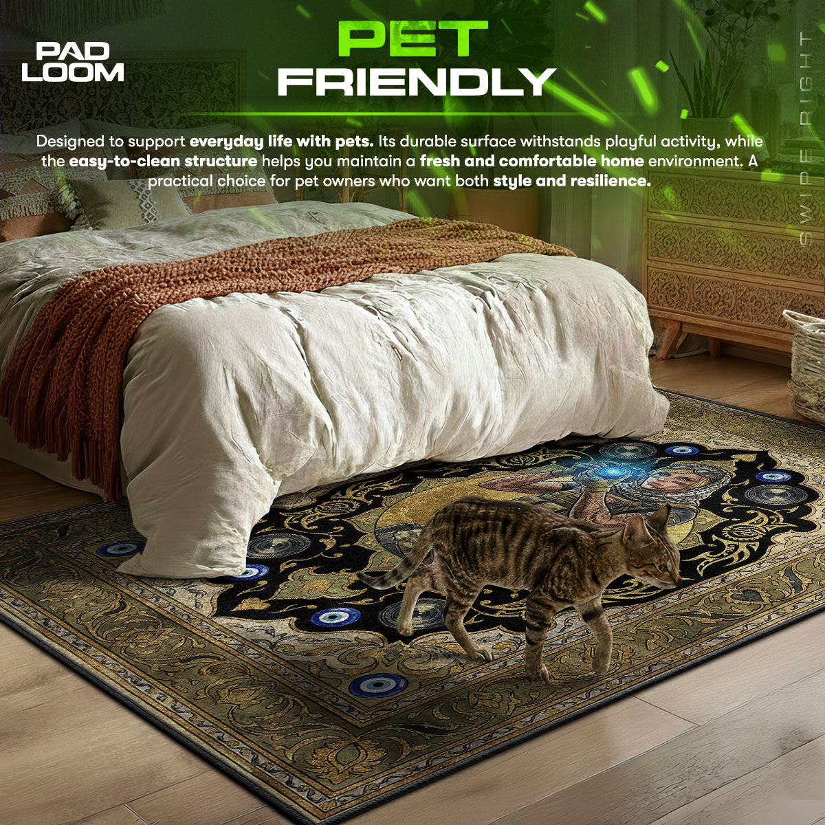 Valkyrie Intel Queen Rug - Rainbow Six Siege Chair Mat