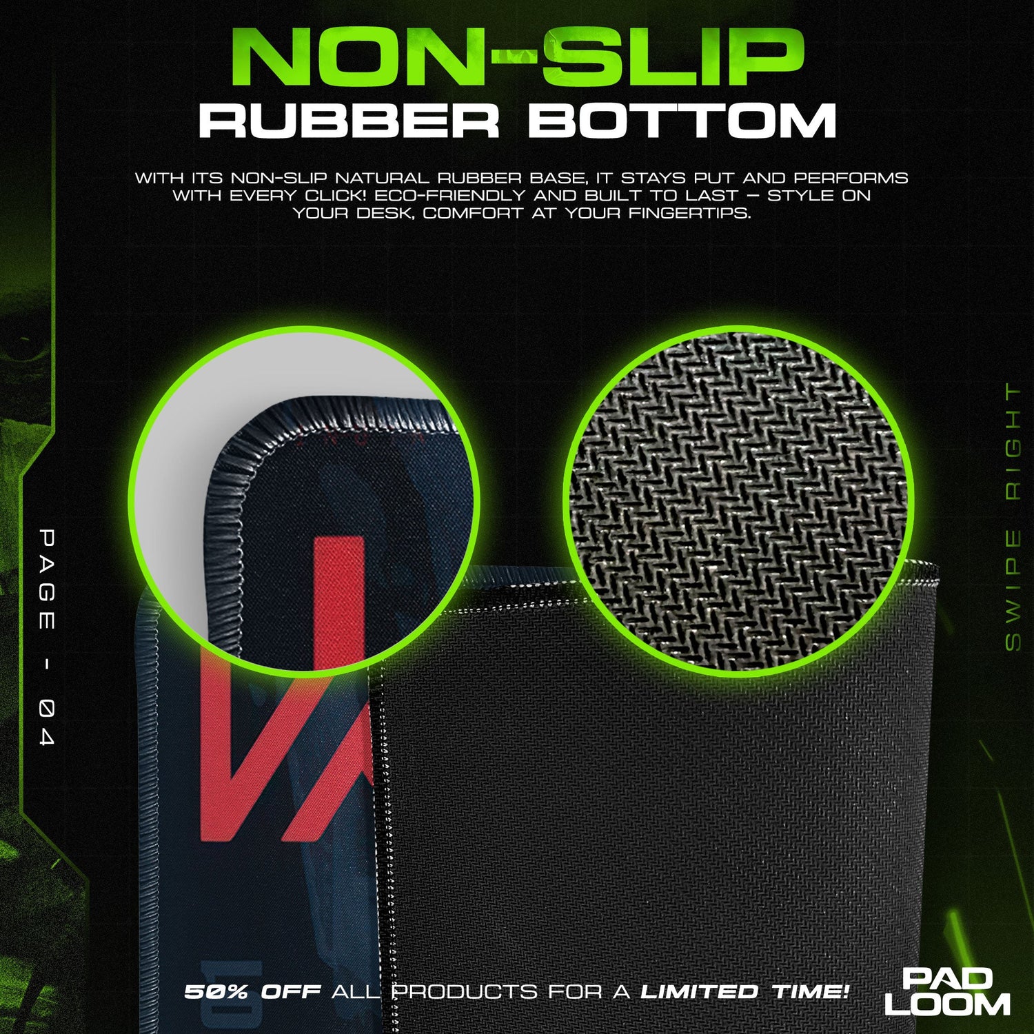 Valorant Brimstone Mouse Pad, MOBA Gamer Desk Mat Padloom