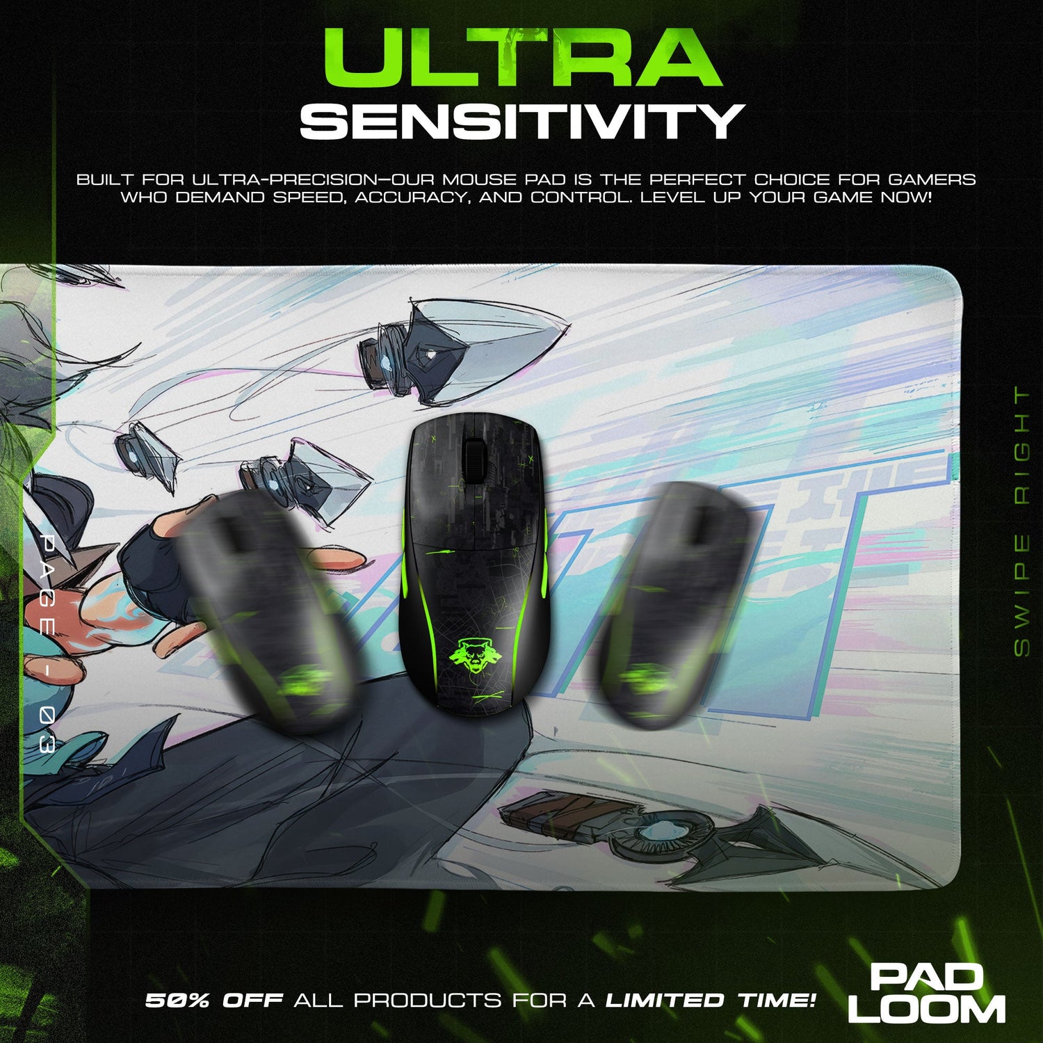 Valorant Jett Knives Mouse Pad, MOBA Gamer Desk Mat Padloom