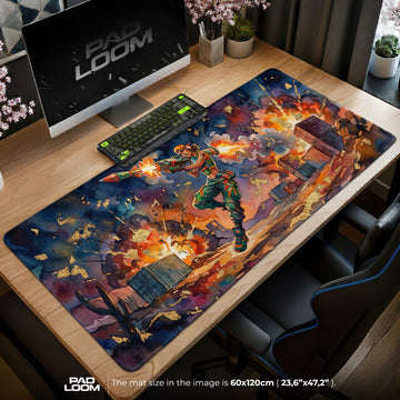 Valorant Rocket Rush Mouse Pad - Valorant Desk Mat