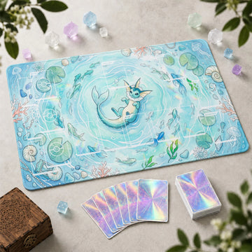Vaporeon Pond Playmat - Pokemon TCG Mat