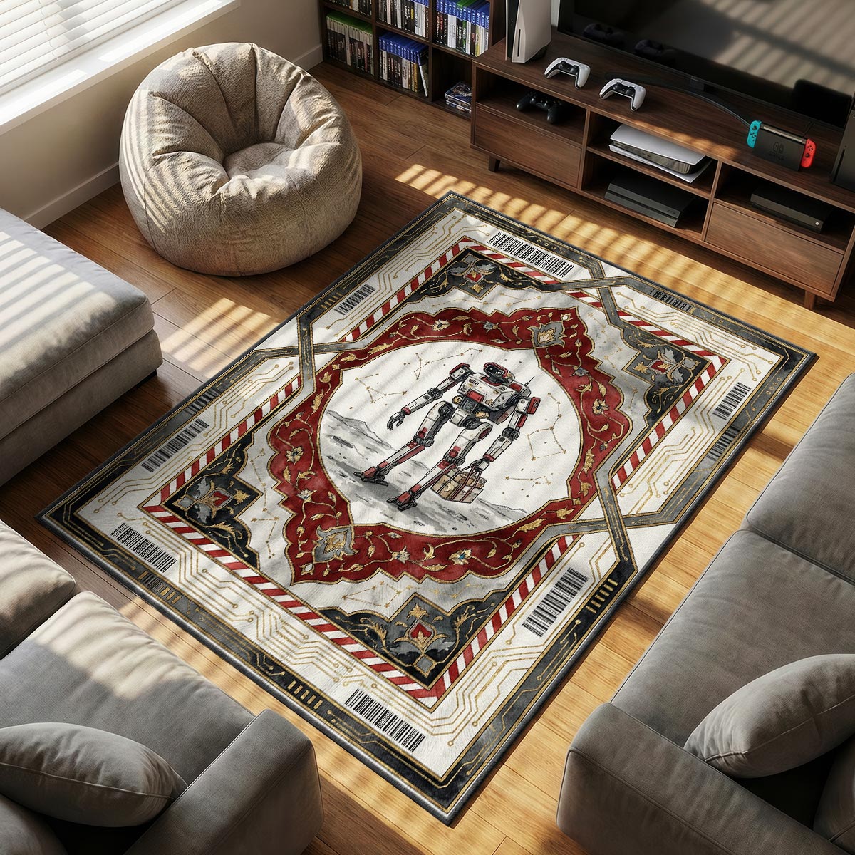 Vasco Expedition themed area rug for home decor fans