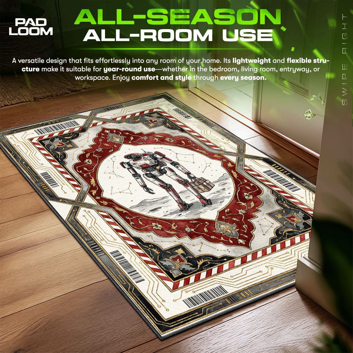 Vasco Expedition Starfield Chair fan rug — premium quality print