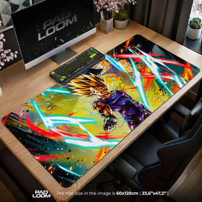 Vegeta Super Saiyan Mouse Pad - Power Surge Anime Desk Mat