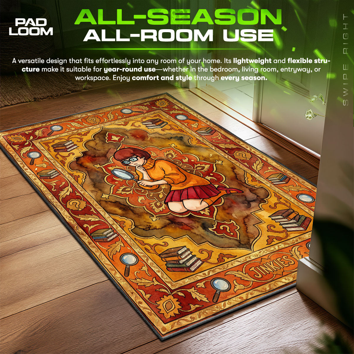 Detailed close-up of Velma rug pattern