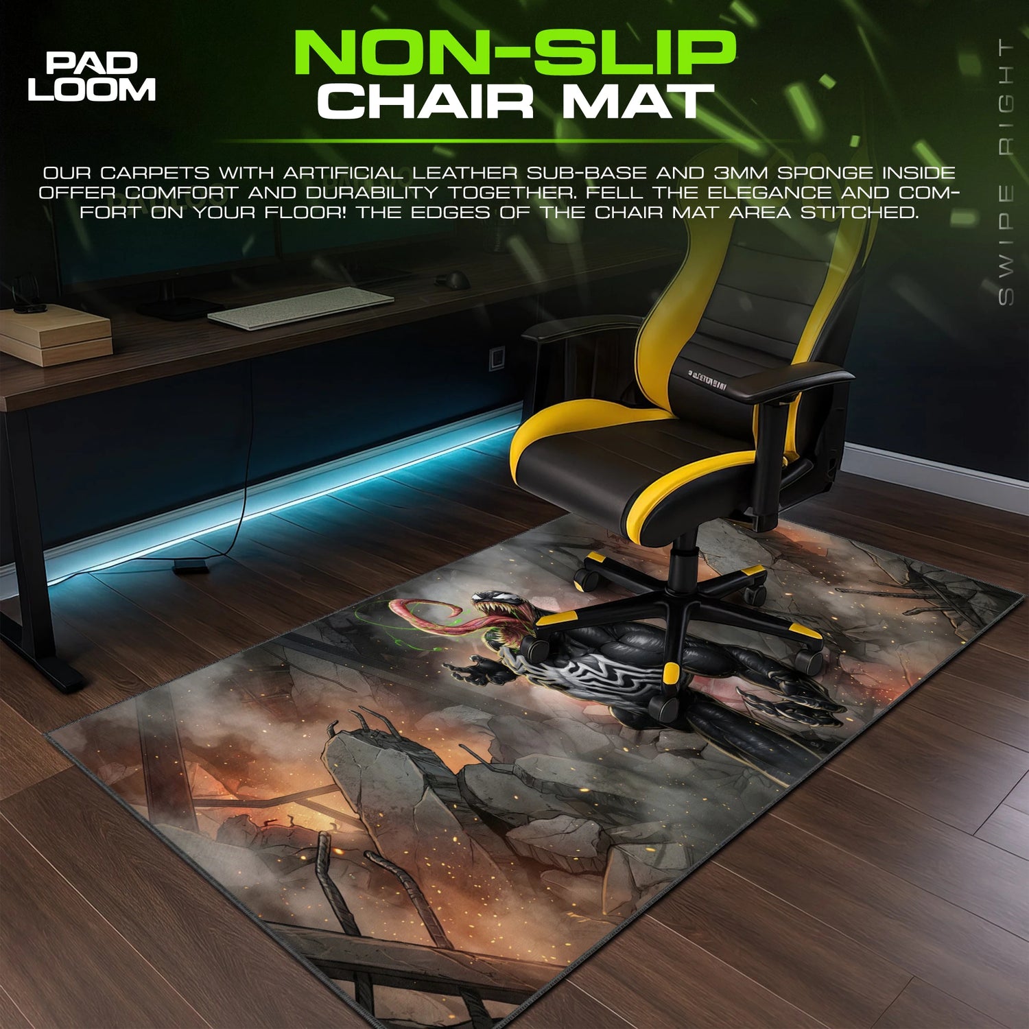 Venom Rubble Roar Mouse Pad - Marvel Desk Mat