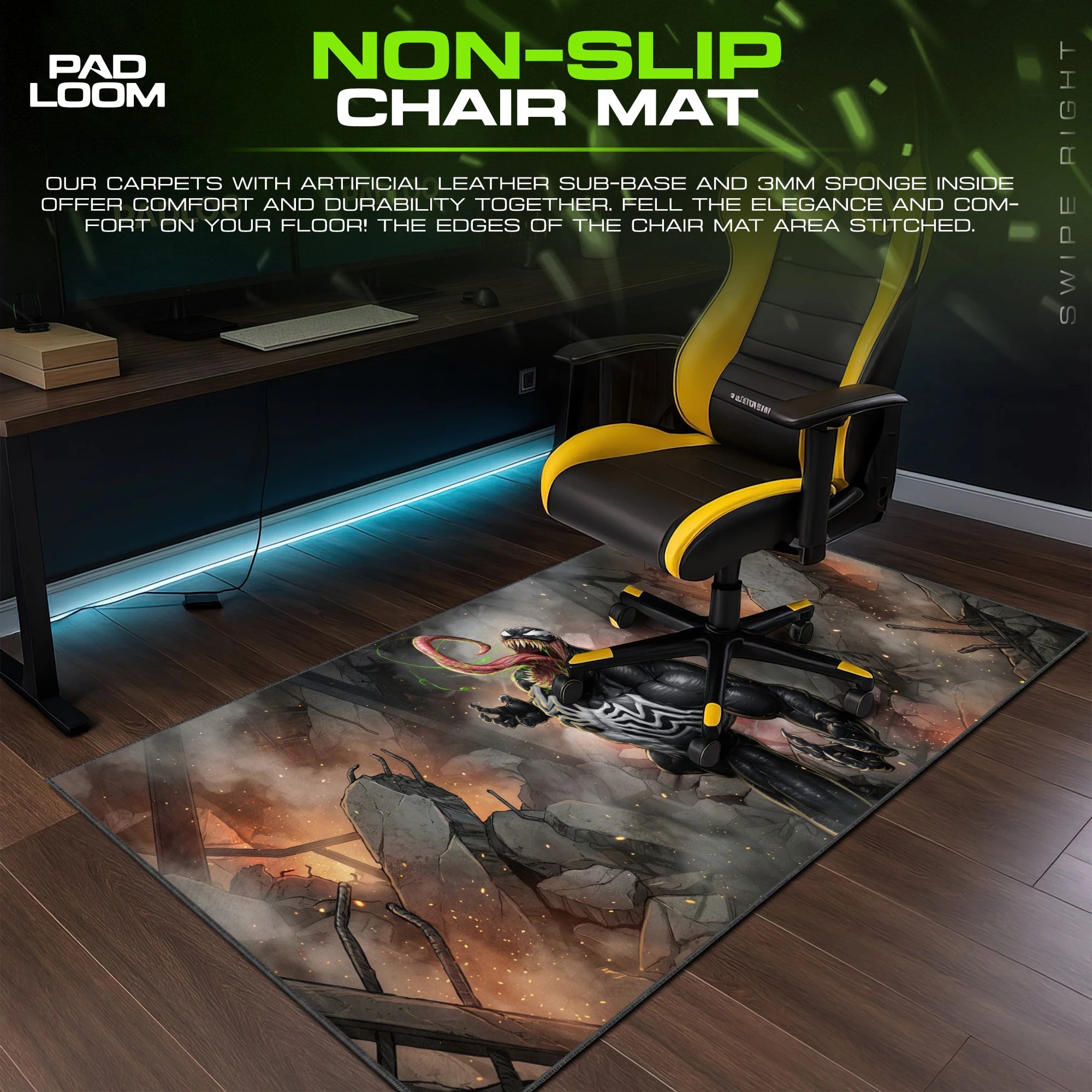 Venom Rubble Roar Mouse Pad - Marvel Desk Mat