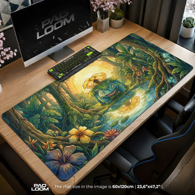 Venusaur Goldener Teich Mauspad - Pokémon Schreibtischunterlage